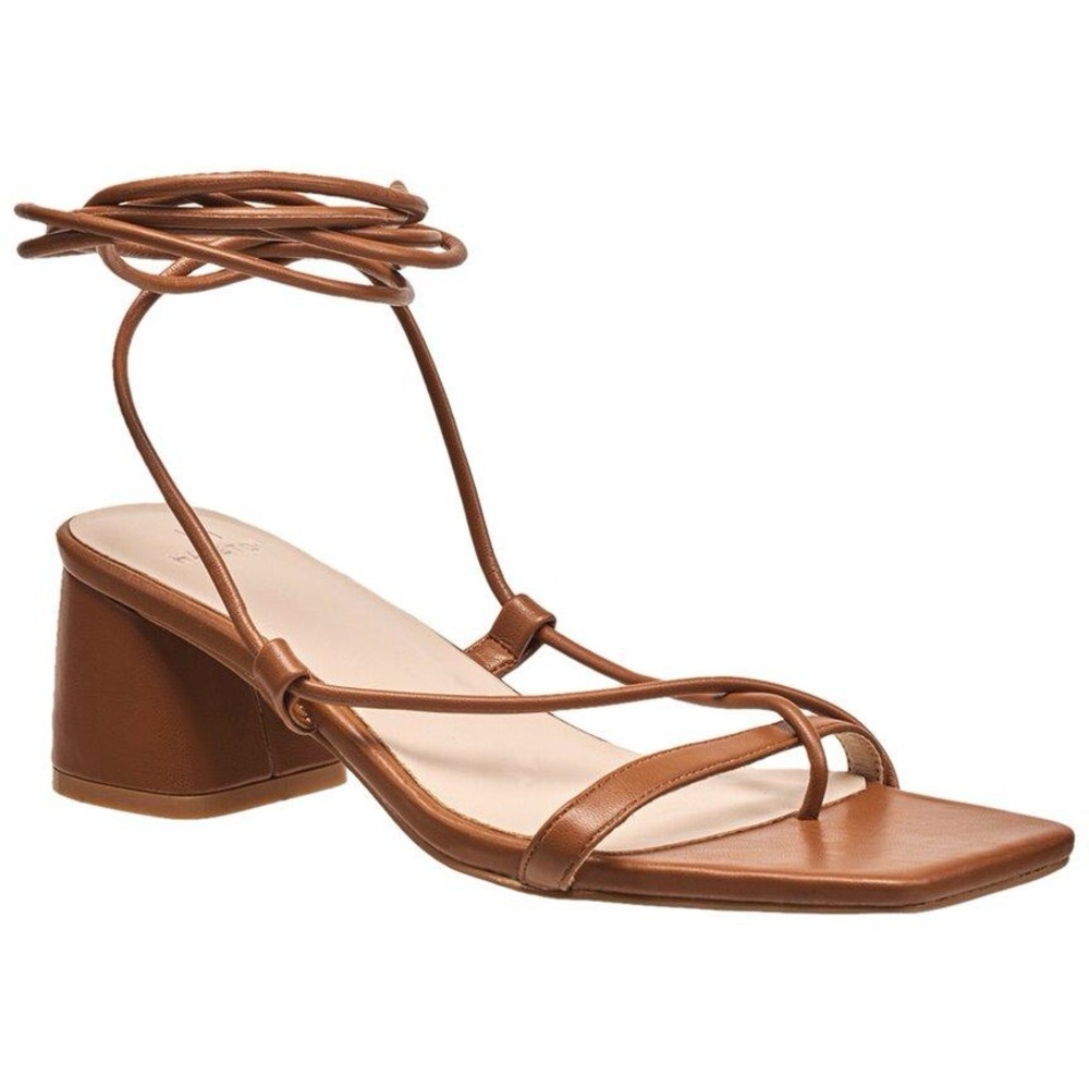 BRAND NEW H Halston Lace Up Leather Sandals